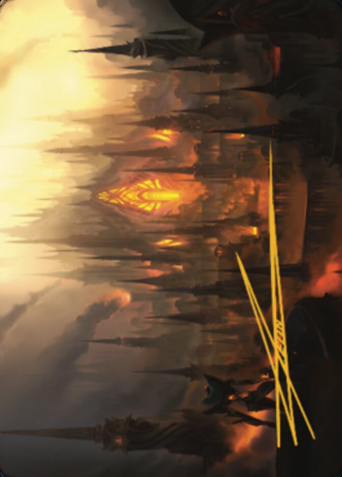 Mishra's Foundry Art Card (Gold-Stamped Signature) [The Brothers' War Art Series] MTG Single Magic: The Gathering | Red Claw Gaming