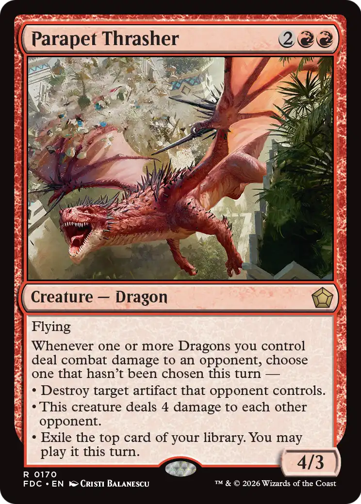 Parapet Thrasher [Foundations Commander] | Red Claw Gaming