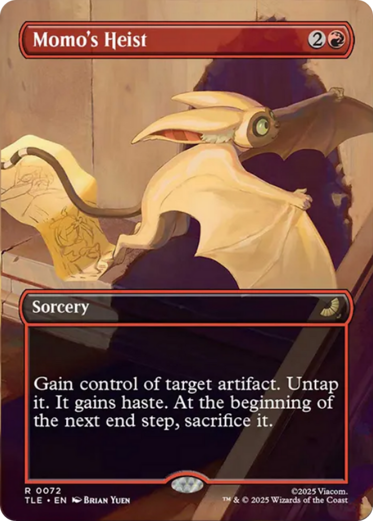 Momo's Heist (Borderless) [Avatar: The Last Airbender: Eternal-Legal] MTG Single Magic: The Gathering | Red Claw Gaming