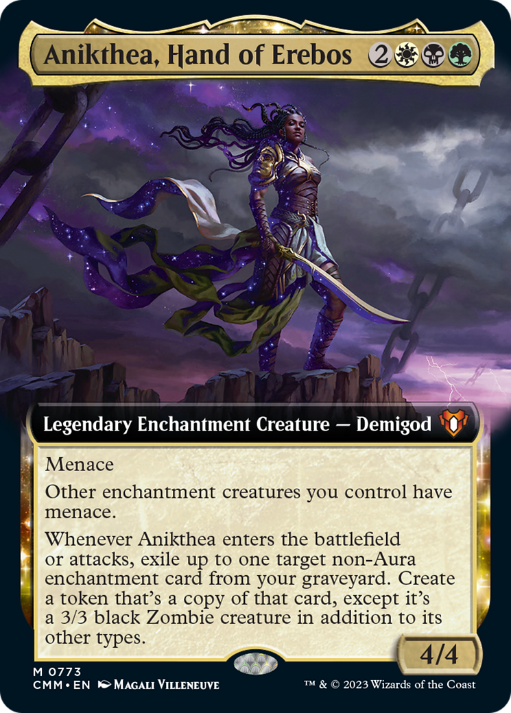 Anikthea, Hand of Erebos (Extended Art) [Commander Masters] MTG Single Magic: The Gathering | Red Claw Gaming