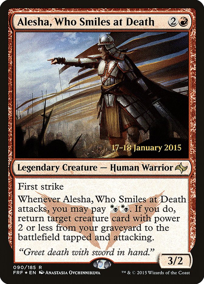 Alesha, Who Smiles at Death [Fate Reforged Prerelease Promos] MTG Single Magic: The Gathering | Red Claw Gaming