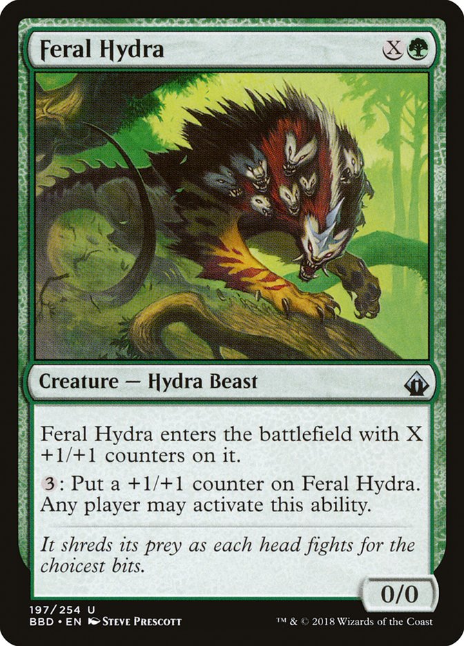 Feral Hydra [Battlebond] MTG Single Magic: The Gathering | Red Claw Gaming