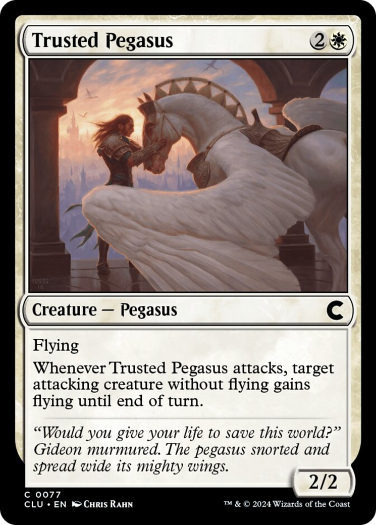 Trusted Pegasus [Ravnica: Clue Edition] MTG Single Magic: The Gathering | Red Claw Gaming