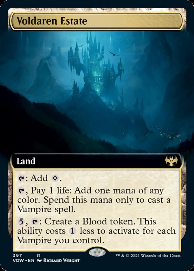 Voldaren Estate (Extended Art) [Innistrad: Crimson Vow] MTG Single Magic: The Gathering | Red Claw Gaming