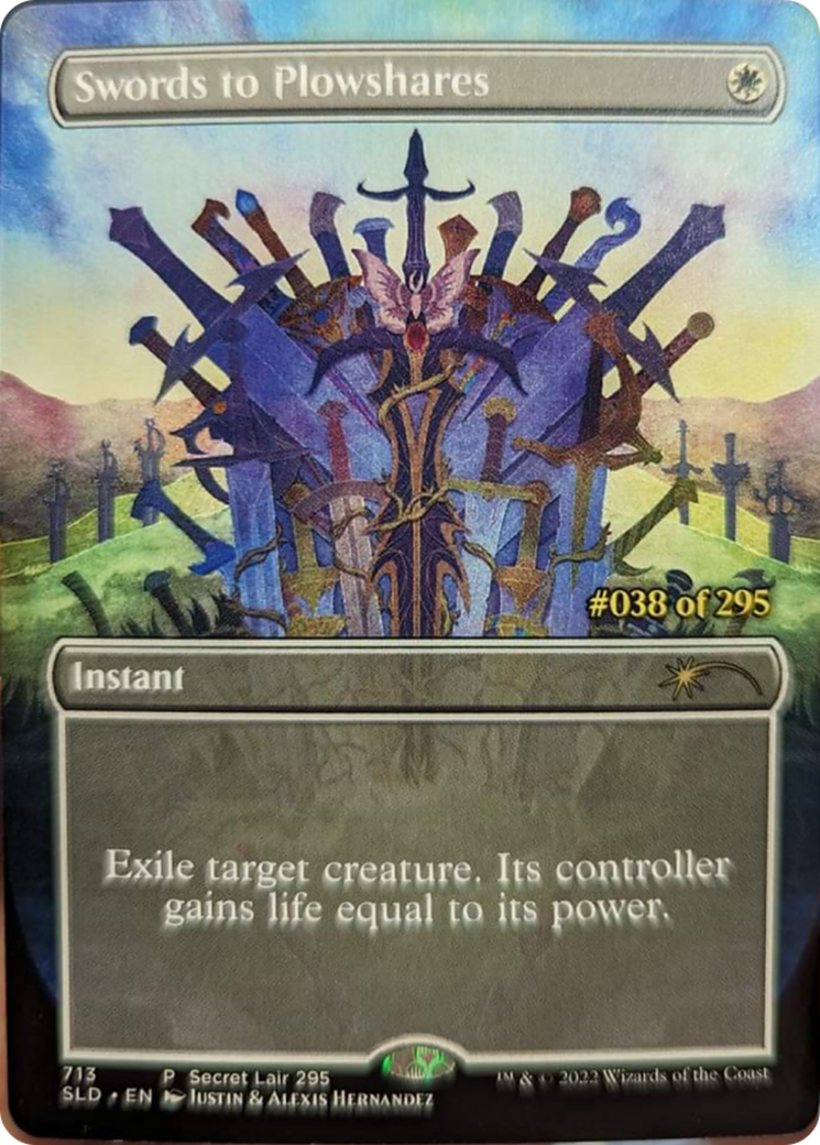 Swords to Plowshares (Serial Numbered) [Secret Lair Drop Series] MTG Single Magic: The Gathering | Red Claw Gaming