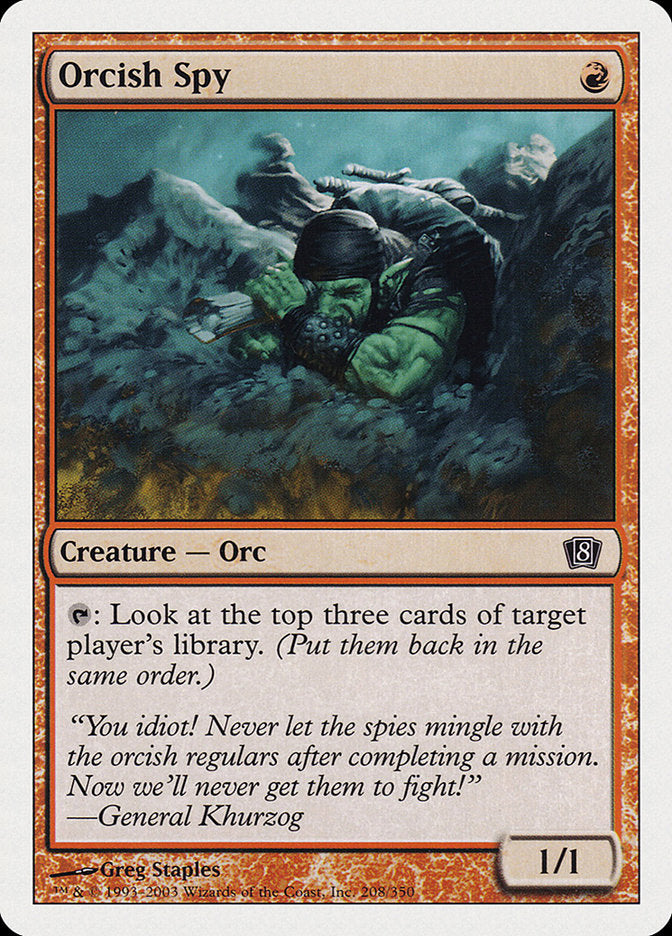 Orcish Spy [Eighth Edition] MTG Single Magic: The Gathering | Red Claw Gaming