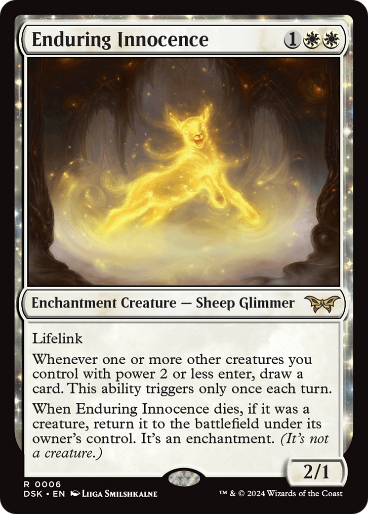 Enduring Innocence [Duskmourn: House of Horror] MTG Single Magic: The Gathering | Red Claw Gaming