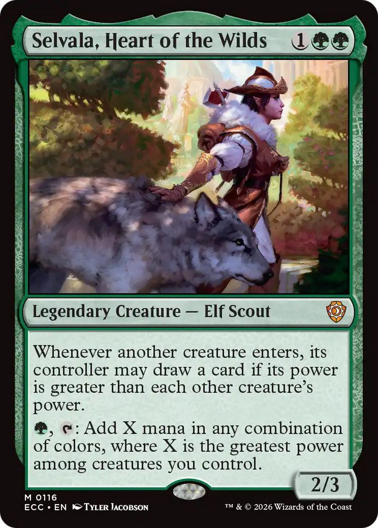 Selvala, Heart of the Wilds [Lorwyn Eclipsed Commander] MTG Single Magic: The Gathering | Red Claw Gaming