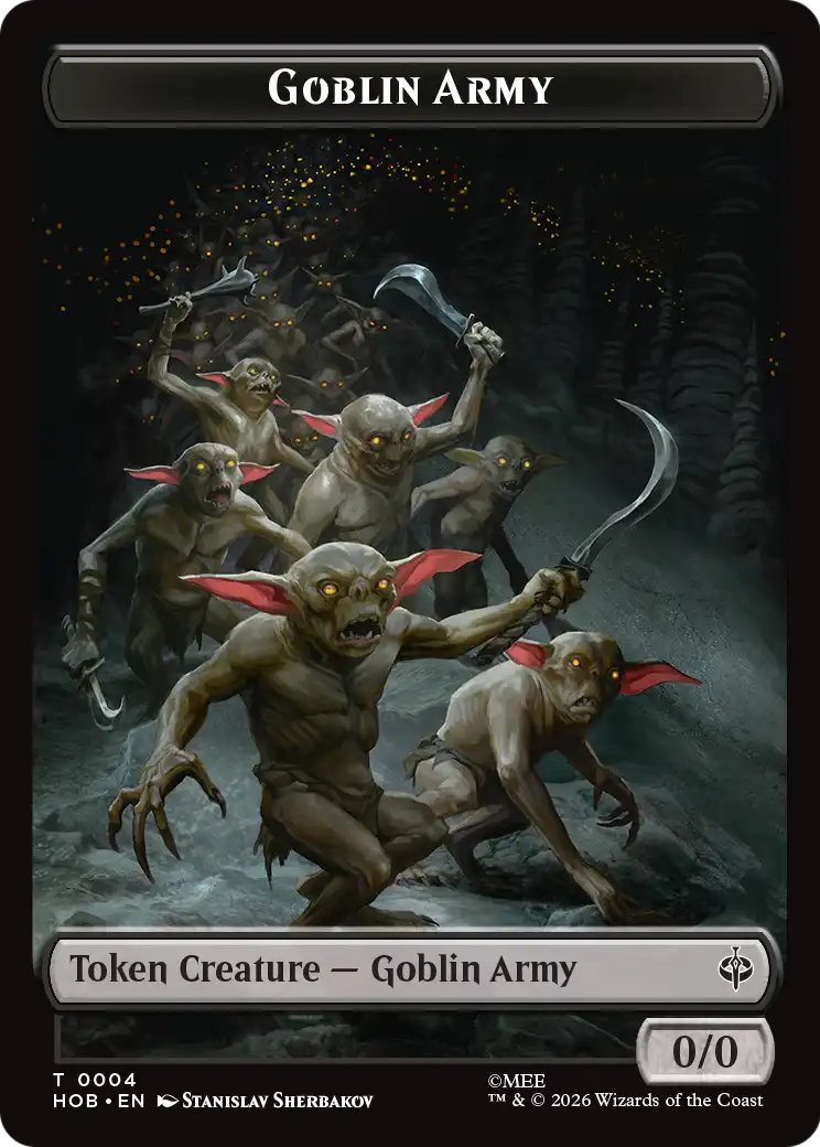 Human Soldier // Goblin Army (0004) Double-Sided Token [The Hobbit Tokens] | Red Claw Gaming