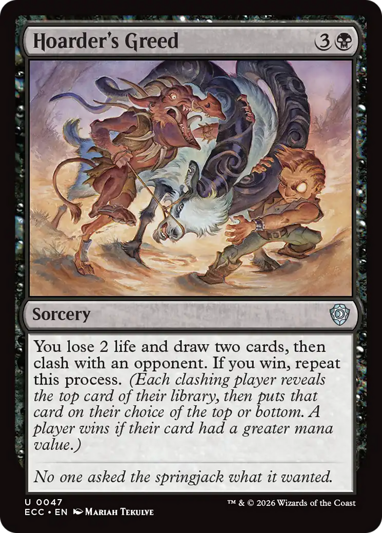 Hoarder's Greed [Lorwyn Eclipsed Commander] MTG Single Magic: The Gathering | Red Claw Gaming