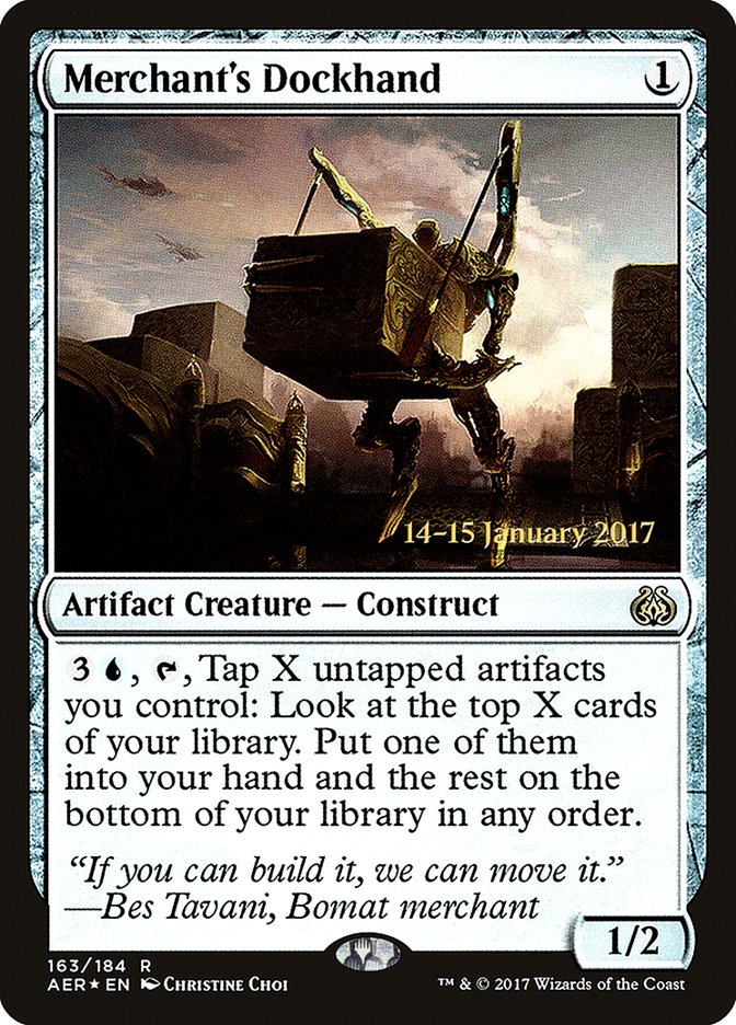 Merchant's Dockhand [Aether Revolt Prerelease Promos] MTG Single Magic: The Gathering | Red Claw Gaming