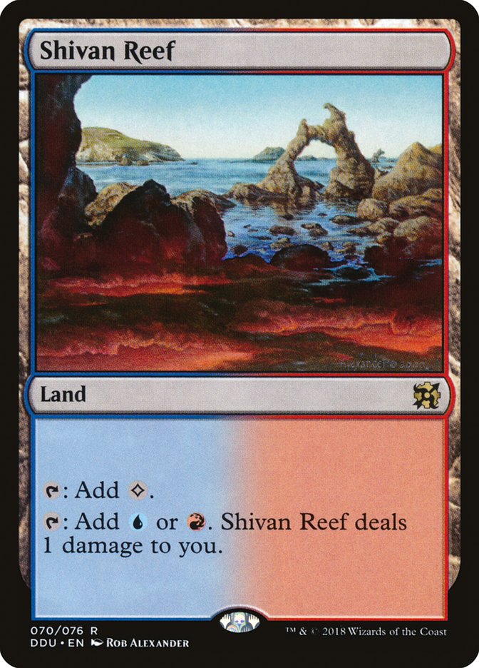 Shivan Reef [Duel Decks: Elves vs. Inventors] MTG Single Magic: The Gathering | Red Claw Gaming