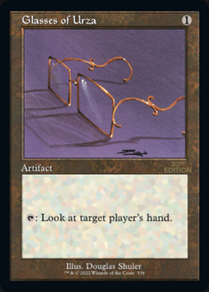Glasses of Urza (Retro) [30th Anniversary Edition] MTG Single Magic: The Gathering | Red Claw Gaming