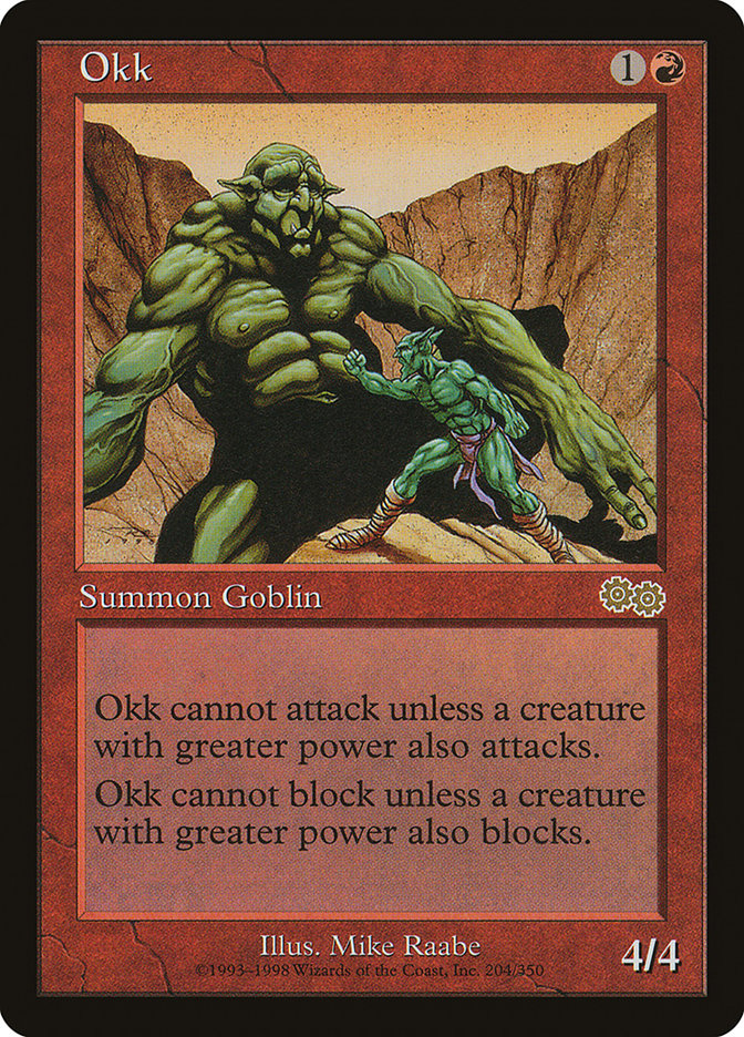 Okk [Urza's Saga] MTG Single Magic: The Gathering | Red Claw Gaming