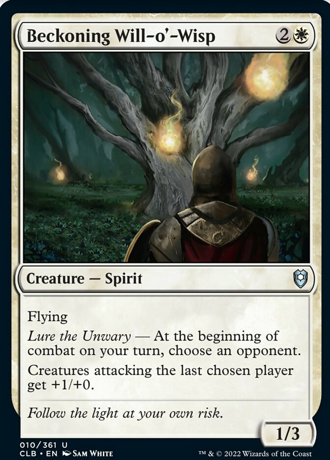 Beckoning Will-o'-Wisp [Commander Legends: Battle for Baldur's Gate] MTG Single Magic: The Gathering | Red Claw Gaming