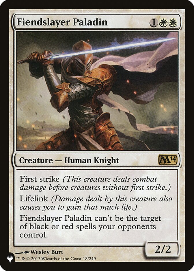 Fiendslayer Paladin [The List] MTG Single Magic: The Gathering | Red Claw Gaming