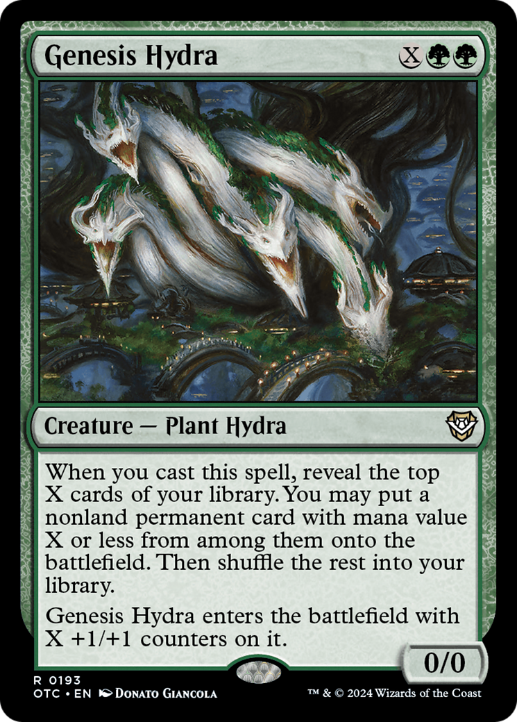 Genesis Hydra [Outlaws of Thunder Junction Commander] MTG Single Magic: The Gathering | Red Claw Gaming