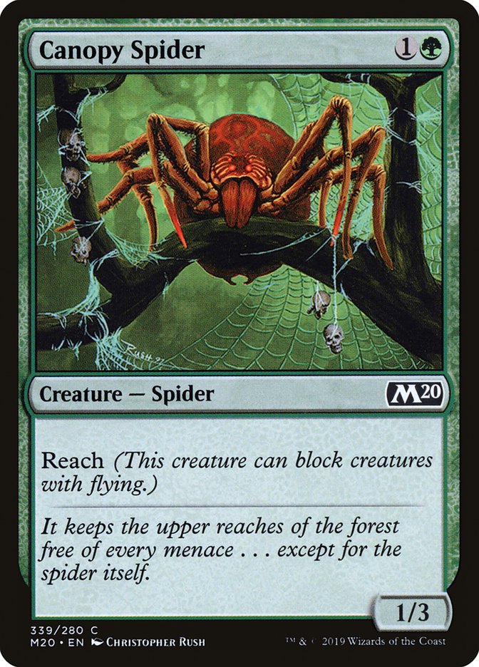 Canopy Spider [Core Set 2020] MTG Single Magic: The Gathering | Red Claw Gaming