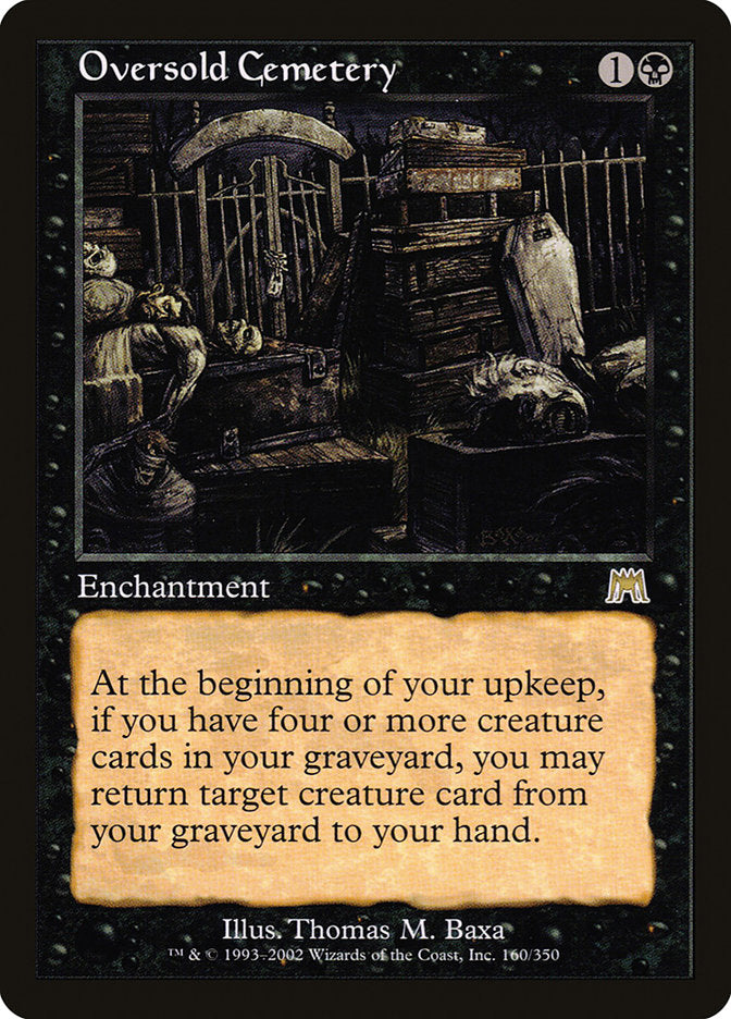Oversold Cemetery [Onslaught] MTG Single Magic: The Gathering | Red Claw Gaming