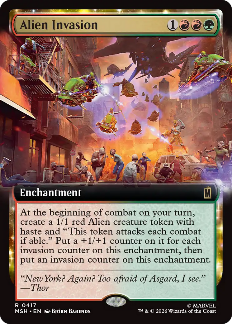 Alien Invasion (Extended Art) [Marvel Super Heroes] | Red Claw Gaming