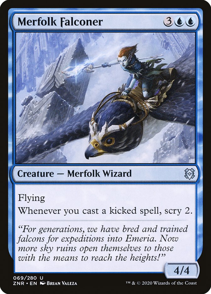 Merfolk Falconer [Zendikar Rising] MTG Single Magic: The Gathering | Red Claw Gaming