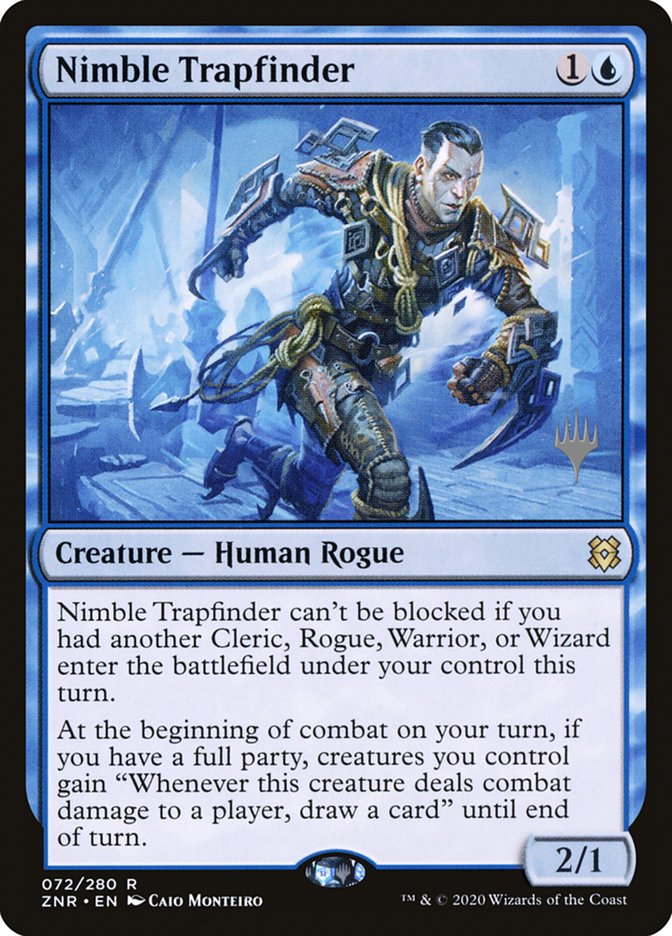 Nimble Trapfinder (Promo Pack) [Zendikar Rising Promos] MTG Single Magic: The Gathering | Red Claw Gaming