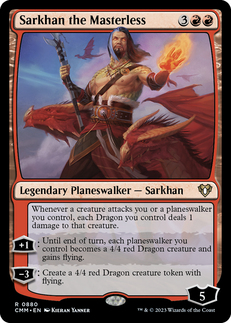 Sarkhan the Masterless [Commander Masters] MTG Single Magic: The Gathering    | Red Claw Gaming