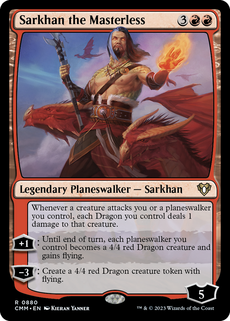 Sarkhan the Masterless [Commander Masters] MTG Single Magic: The Gathering | Red Claw Gaming
