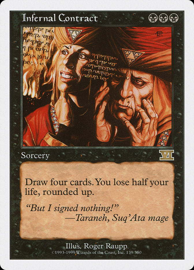 Infernal Contract [Classic Sixth Edition] MTG Single Magic: The Gathering | Red Claw Gaming