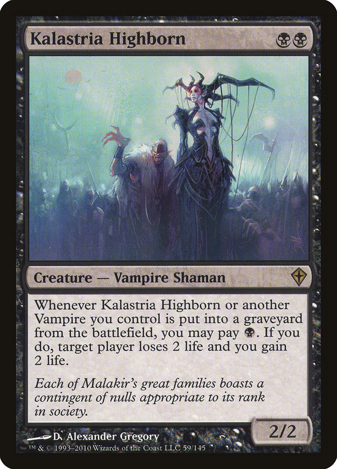 Kalastria Highborn [Worldwake] MTG Single Magic: The Gathering | Red Claw Gaming