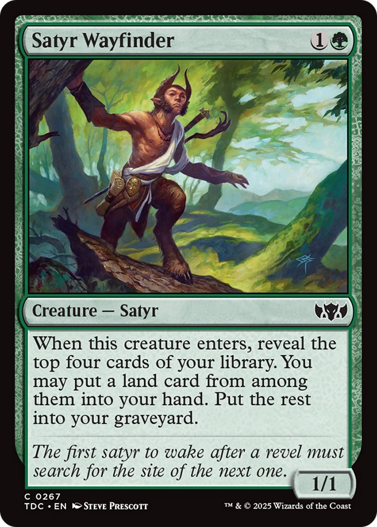 Satyr Wayfinder [Tarkir: Dragonstorm Commander] MTG Single Magic: The Gathering | Red Claw Gaming