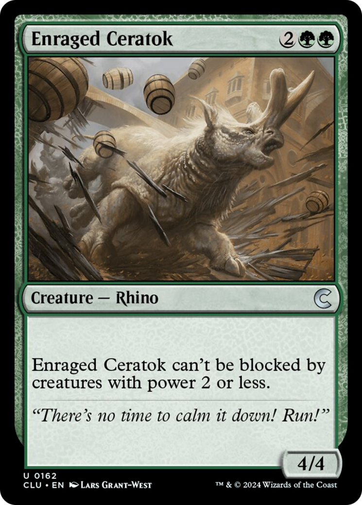Enraged Ceratok [Ravnica: Clue Edition] MTG Single Magic: The Gathering | Red Claw Gaming