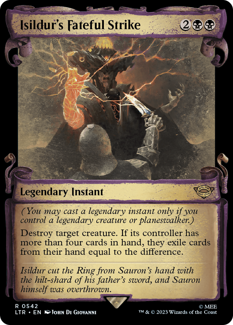 Isildur's Fateful Strike [The Lord of the Rings: Tales of Middle-Earth Showcase Scrolls] MTG Single Magic: The Gathering | Red Claw Gaming