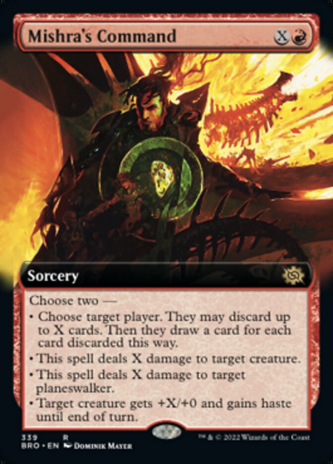 Mishra's Command (Extended Art) [The Brothers' War] MTG Single Magic: The Gathering | Red Claw Gaming