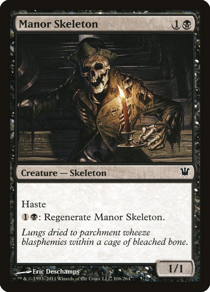 Manor Skeleton [Innistrad] MTG Single Magic: The Gathering | Red Claw Gaming