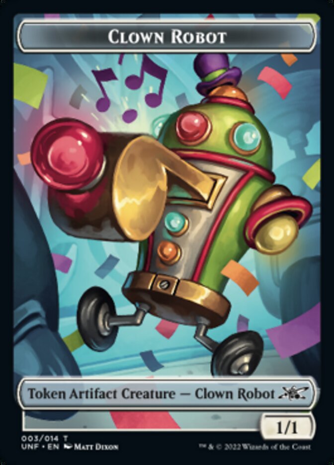Clown Robot (003) Token [Unfinity Tokens] MTG Single Magic: The Gathering | Red Claw Gaming