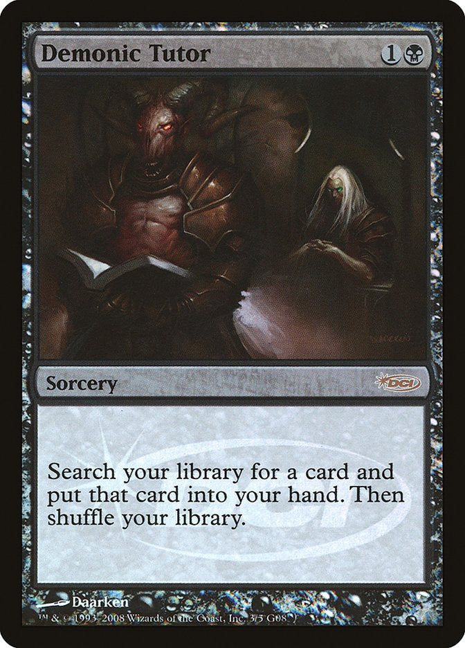 Demonic Tutor [Judge Gift Cards 2008] MTG Single Magic: The Gathering | Red Claw Gaming