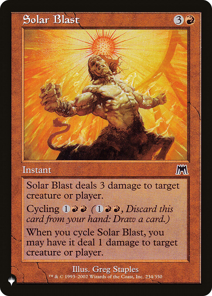 Solar Blast [The List] MTG Single Magic: The Gathering | Red Claw Gaming