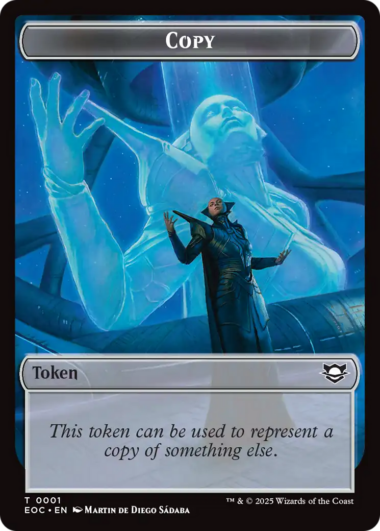 Copy // Clue Double-Sided Token [Edge of Eternities Commander Tokens] MTG Single Magic: The Gathering | Red Claw Gaming