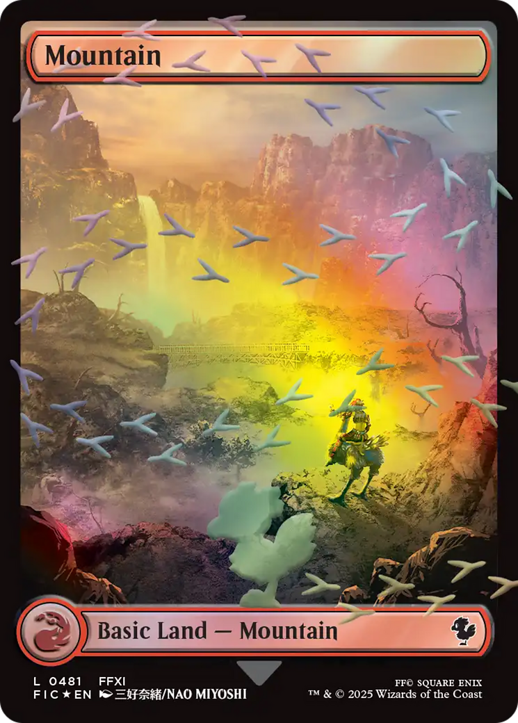 Mountain (Chocobo Track Foil) [FINAL FANTASY Commander] MTG Single Magic: The Gathering | Red Claw Gaming
