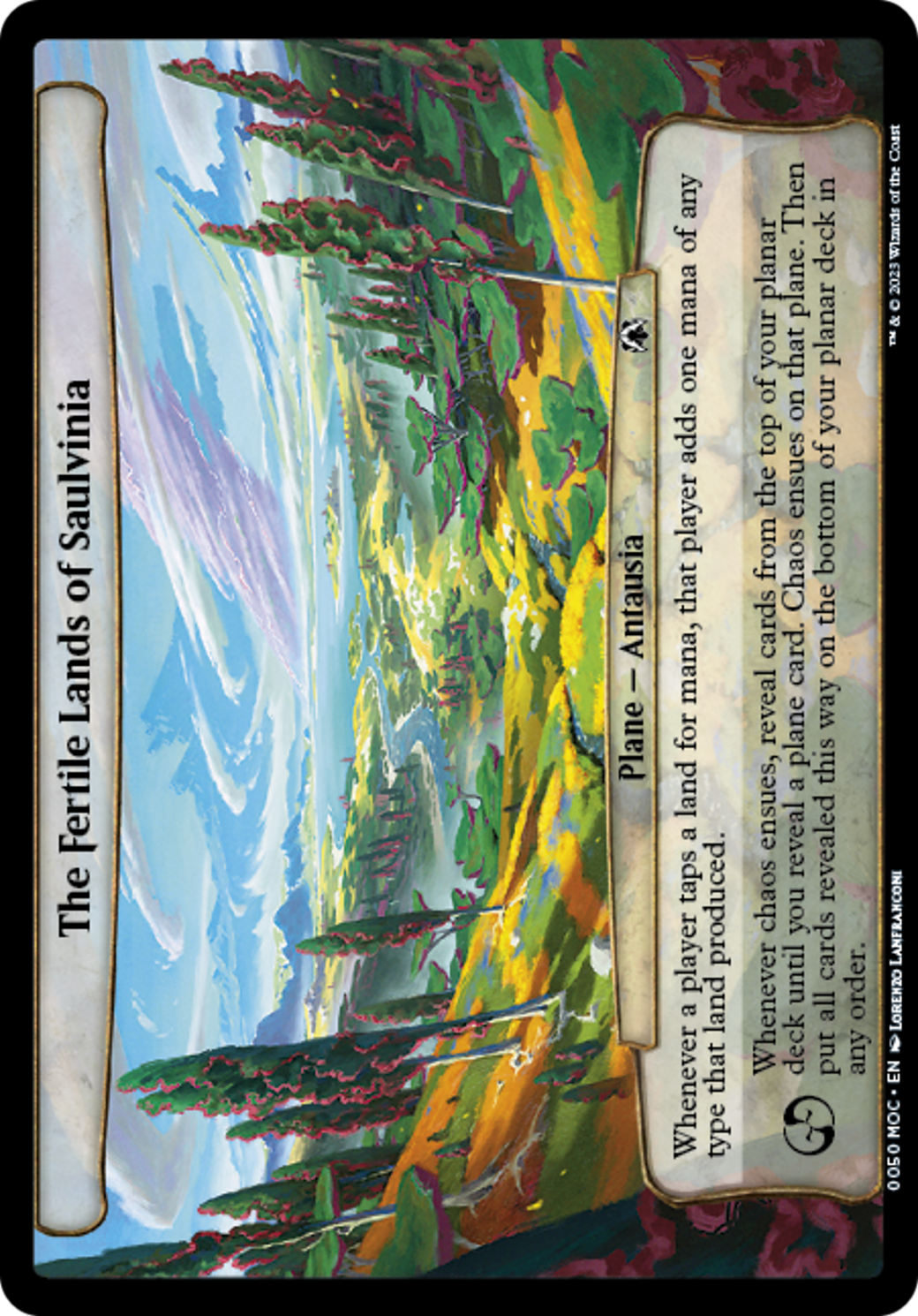 The Fertile Lands of Saulvinia [March of the Machine Commander] MTG Single Magic: The Gathering | Red Claw Gaming