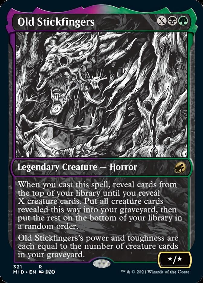 Old Stickfingers (Showcase Eternal Night) [Innistrad: Midnight Hunt] MTG Single Magic: The Gathering | Red Claw Gaming
