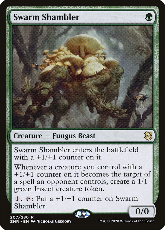 Swarm Shambler (Promo Pack) [Zendikar Rising Promos] MTG Single Magic: The Gathering | Red Claw Gaming