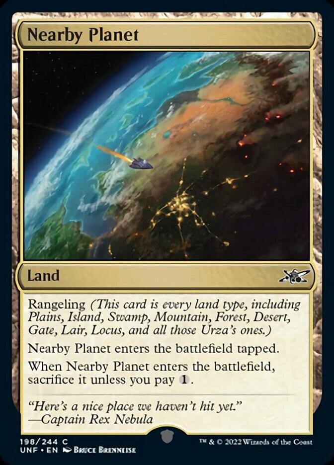 Nearby Planet [Unfinity] MTG Single Magic: The Gathering    | Red Claw Gaming