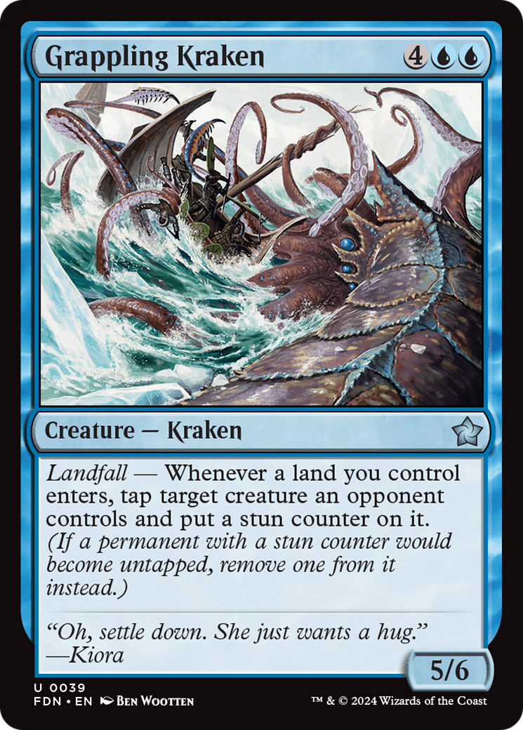 Grappling Kraken [Foundations] MTG Single Magic: The Gathering | Red Claw Gaming