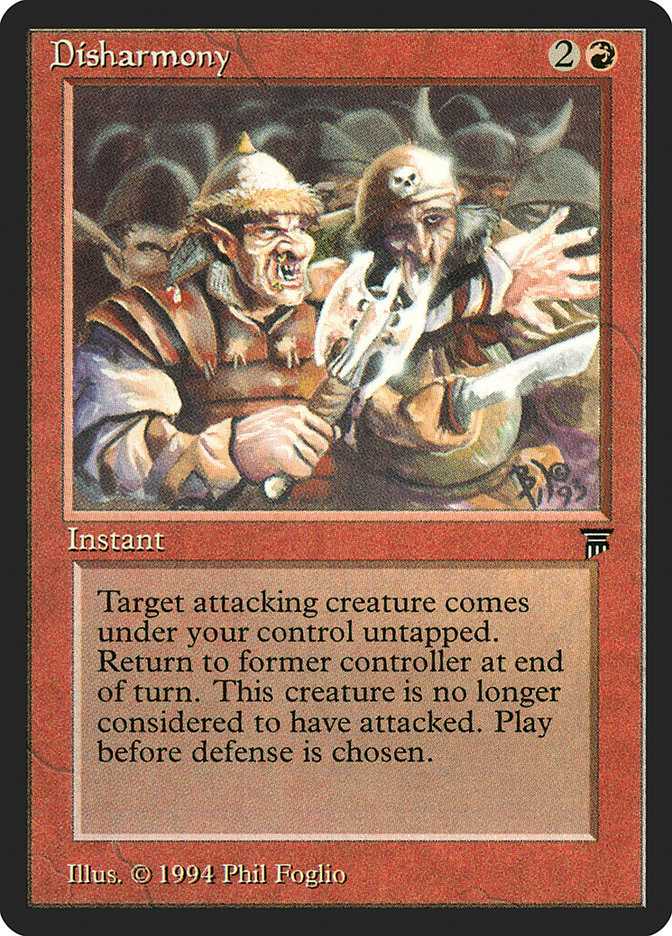 Disharmony [Legends] MTG Single Magic: The Gathering | Red Claw Gaming