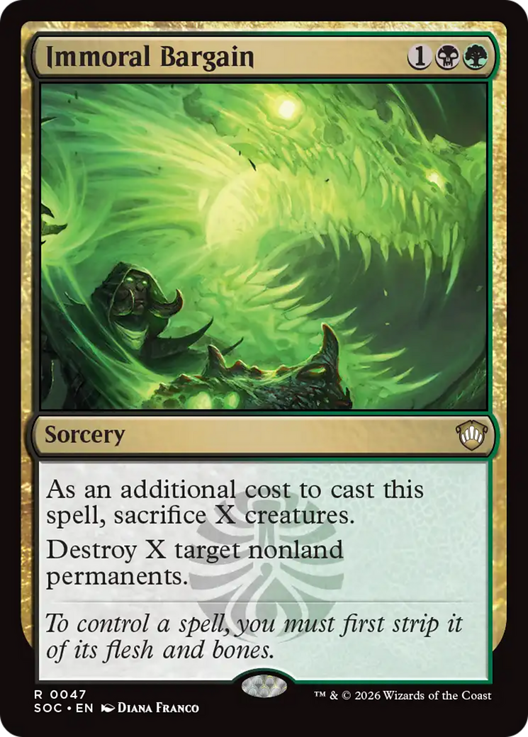 Immoral Bargain [Secrets of Strixhaven Commander] MTG Single Magic: The Gathering | Red Claw Gaming