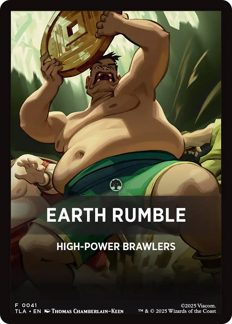 Earth Rumble Theme Card [Avatar: The Last Airbender Tokens] | Red Claw Gaming