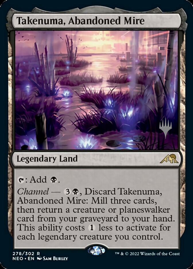 Takenuma, Abandoned Mire (Promo Pack) [Kamigawa: Neon Dynasty Promos] MTG Single Magic: The Gathering | Red Claw Gaming