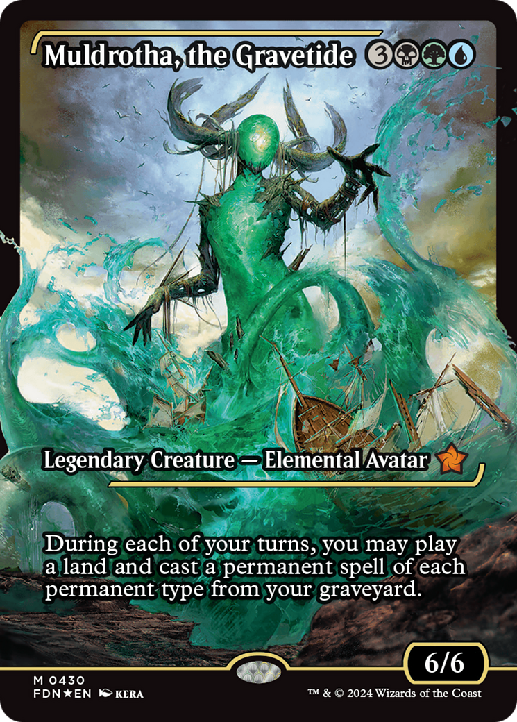 Muldrotha, the Gravetide (Showcase) [Foundations] MTG Single Magic: The Gathering | Red Claw Gaming